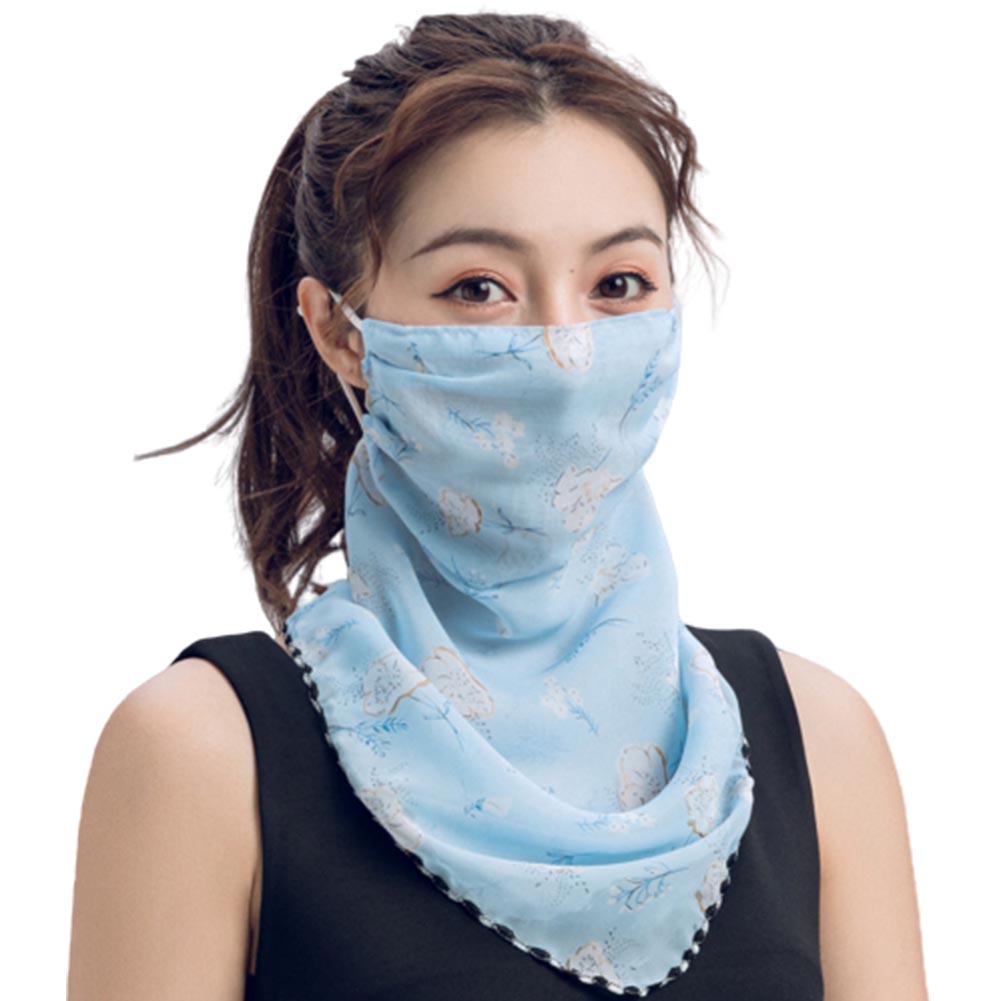 Bandana Face Mask Reusable Washable Cover Neck Gaiter Neckerchief With Loops Ear 